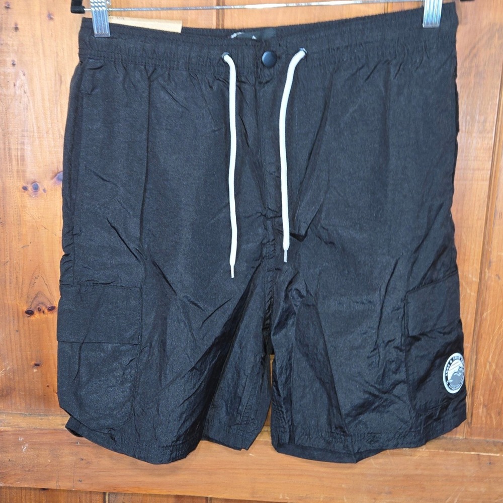 Trunks Surf & Swim Co Mens‎ Black Outdoor Utility Shorts Quick Dry Cargo Size 34